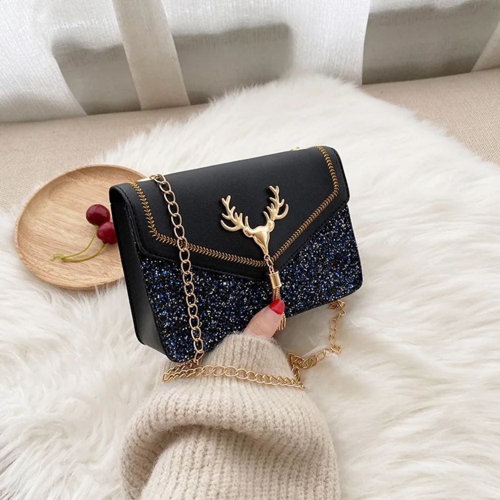 Mini Sparkly Crossbody Handbag Satchel